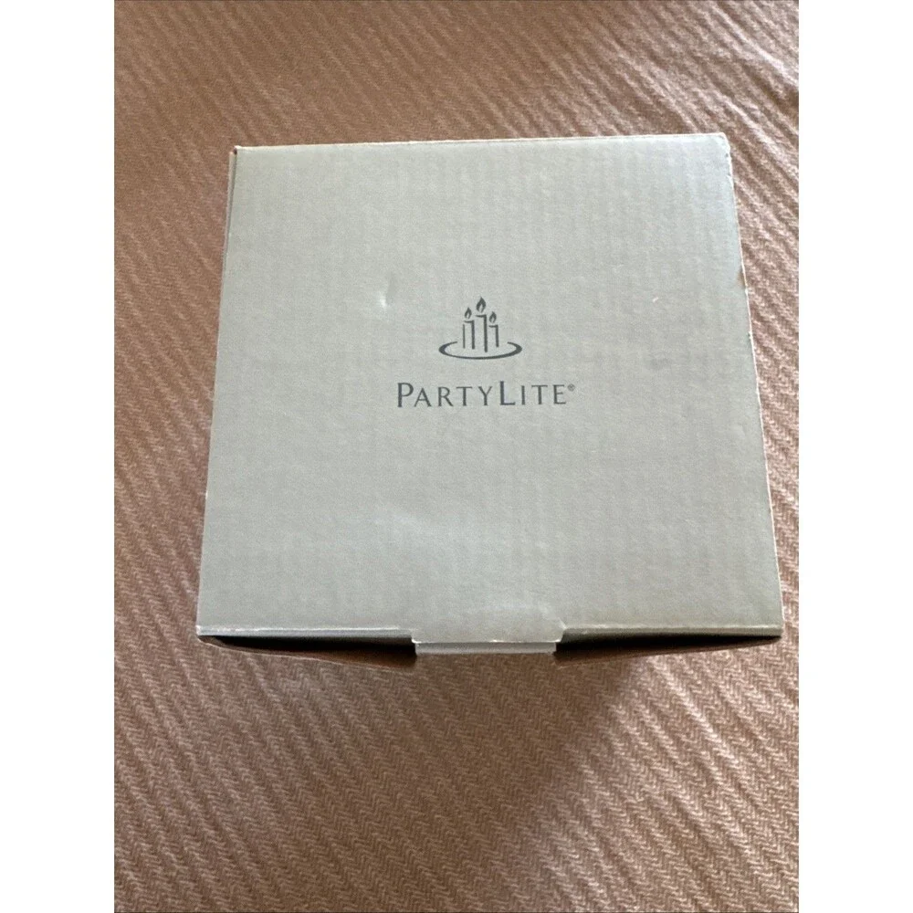 Vintage Retired Partylite raker bamboo ceramic holder retired nib p13d/p9887